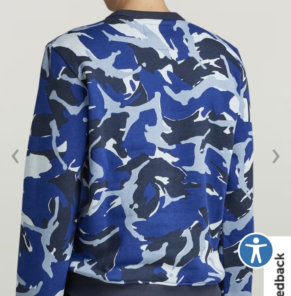 NWT G-Star RAW Camo Sweatshirt With Ribbed Neck, Cuff & Bottom_2 - Picture 10 of 10